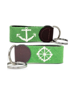 Anchor Needlepoint key fob