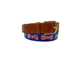 Needlepoint Belt - Classic Bow Tie Needlepoint Design
