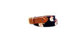 Santa Needlepoint Dog Collar – Hand-Stitched Holiday Pet Collar