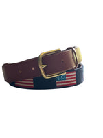 Needlepoint Belt – Patriotic Flag Design