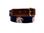 Christmas Needlepoint Belt- Santa (limited)