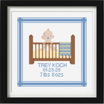 Needlepoint Birth Annoucement, 8