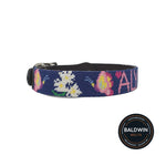 Custom Needlepoint Dog Collar hand stitched / Baldwin Belts