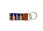 Beer Bottle Needlepoint Key Fob