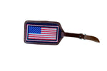 Luggage tags Classic American Flag Needlepoint Design