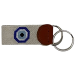 Evil Eye Needlepoint Key Fob