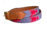Needlepoint Belt - Lobster Design for Women or Young Adults