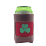 Lucky Shamrock Needlepoint Can Coozie