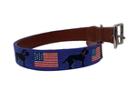 Black Lab Needlepoint Dog Collar