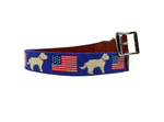 Needlepoint Dog Collar- Yellow Labrador Retriever needlepoint dog collar.