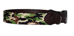 Camouflage Needlepoint Dog Collar