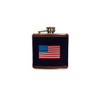 American Flag Flask- Needlepoint flask