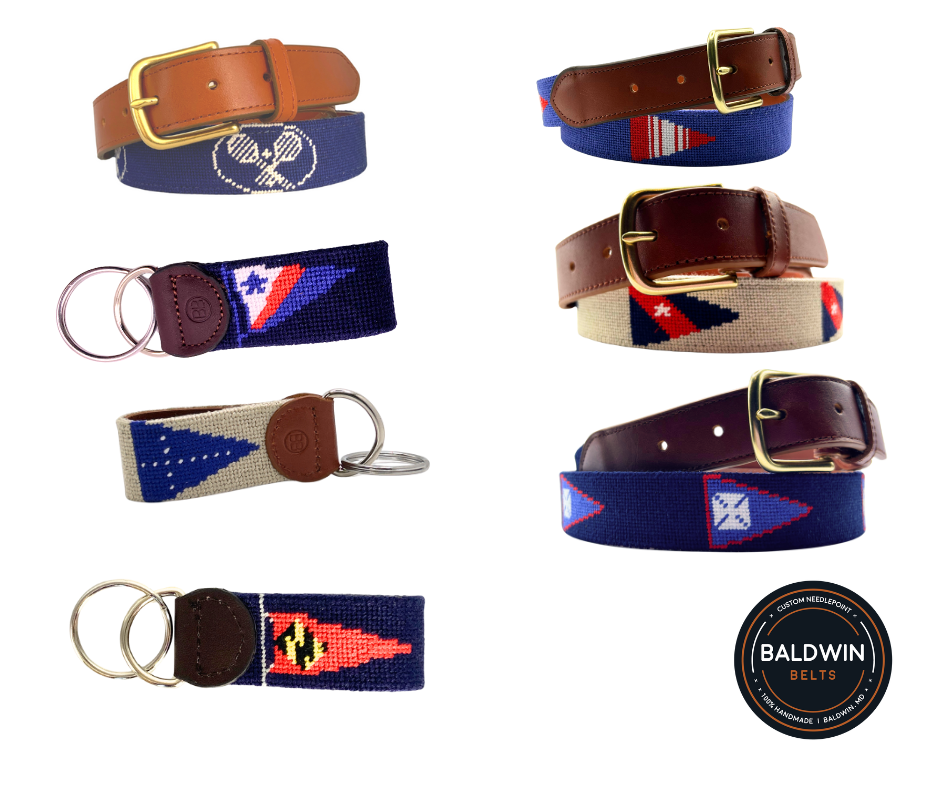 Custom Club Needlepoint Belts