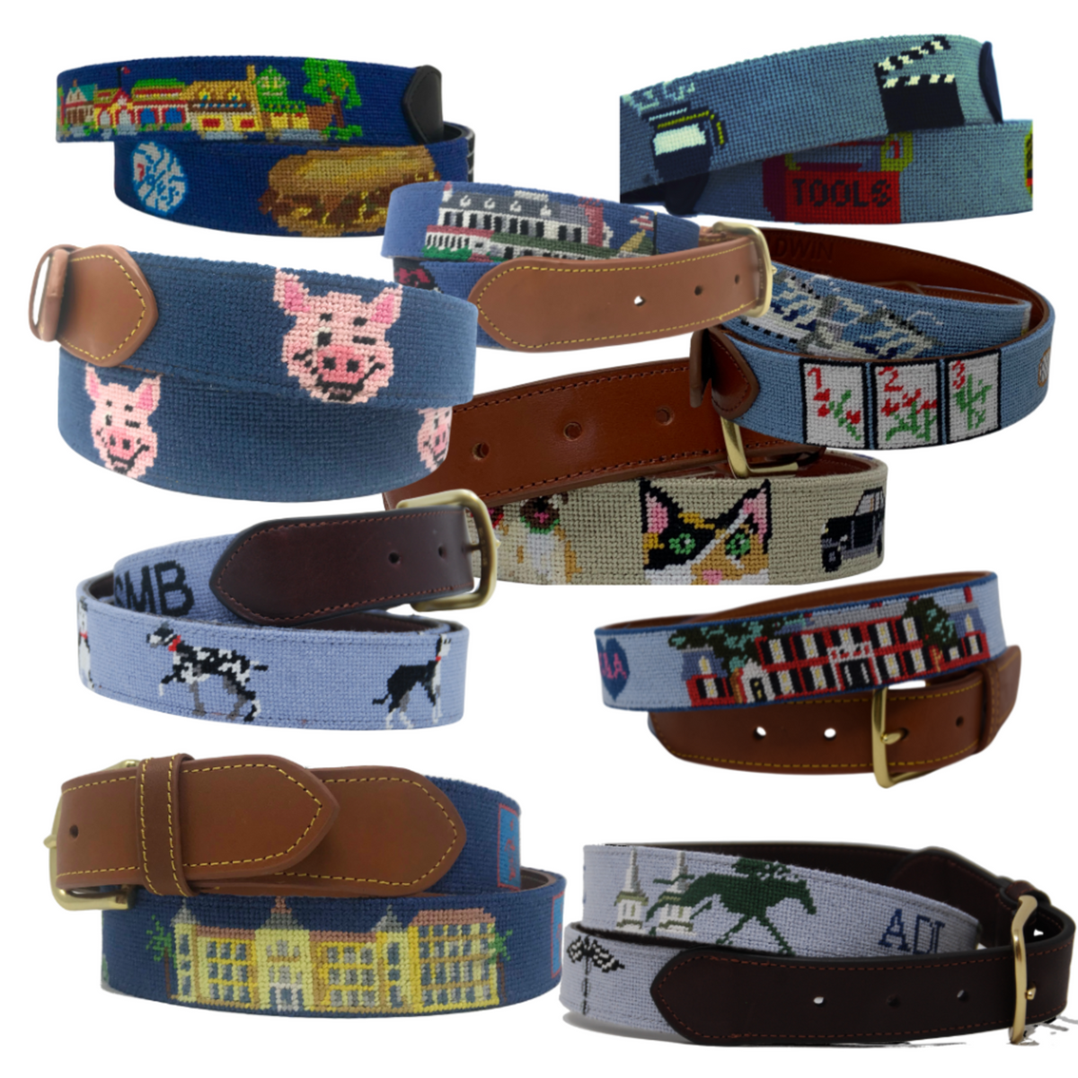 What Makes a Baldwin Belt Different: Custom Needlepoint Belts Hand-Stitched with Purpose