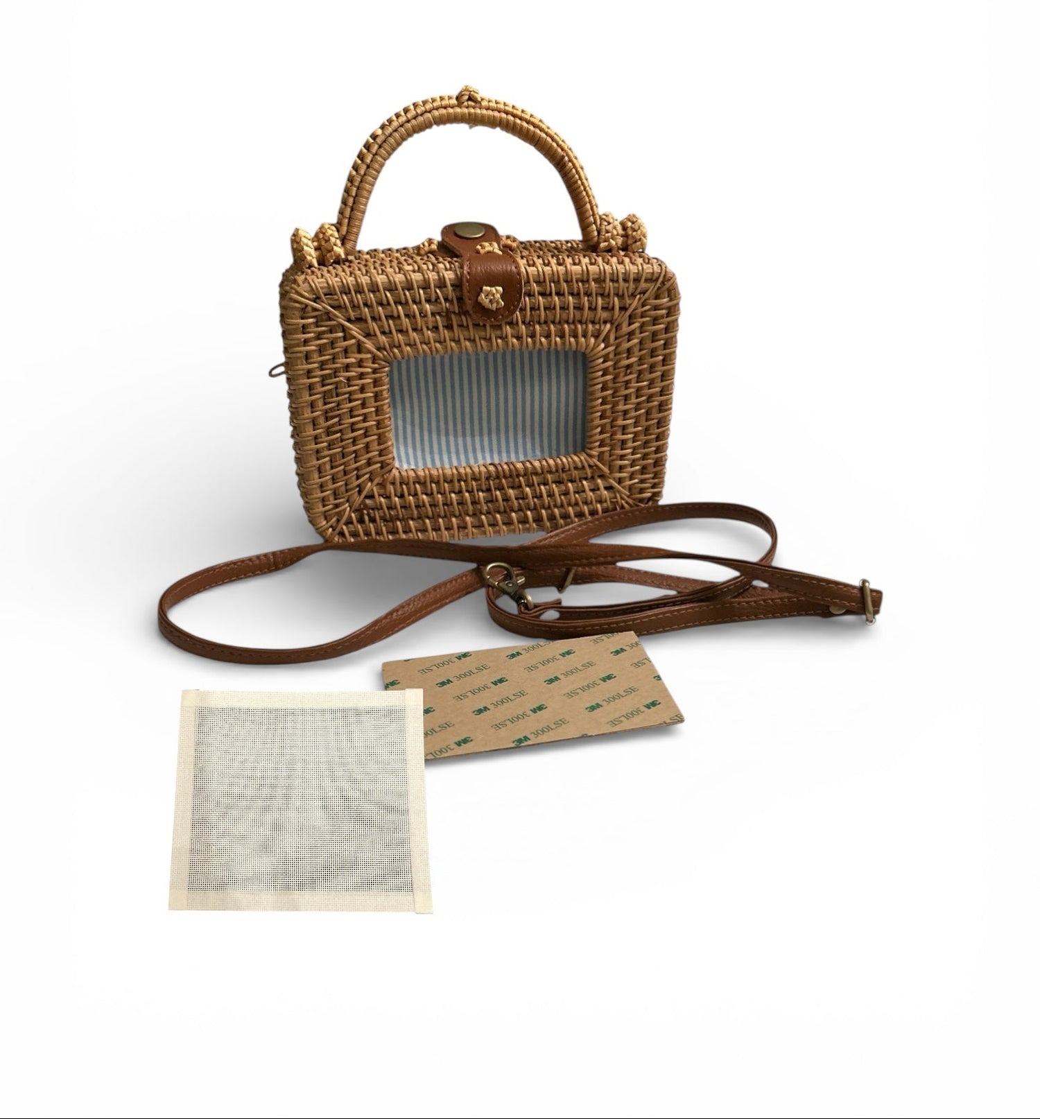 Handmade Rattan Straw Purse — Self Finishing, Woven Bag, Summer Tote