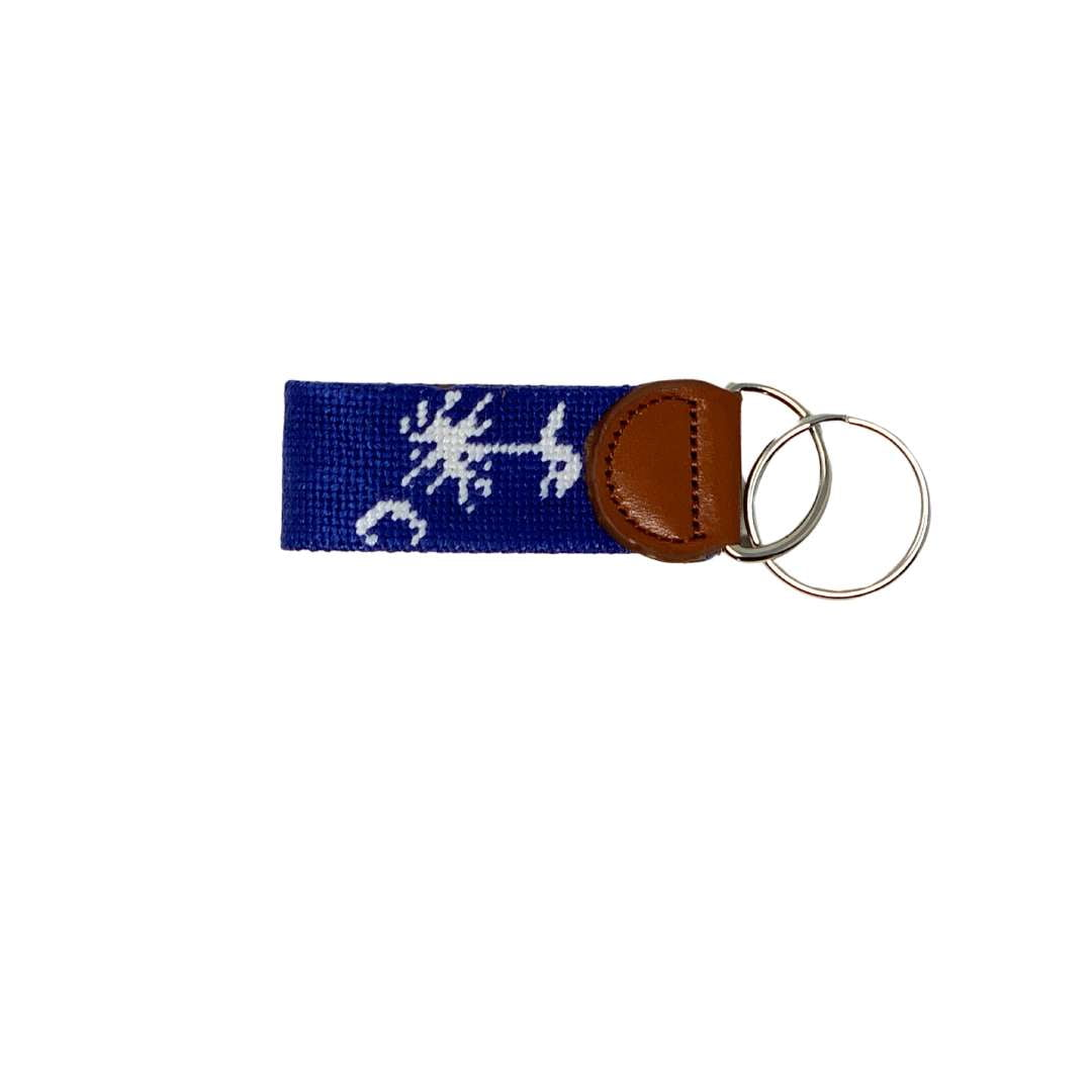 South Carolina Key Chain Needlepoint hand stitched