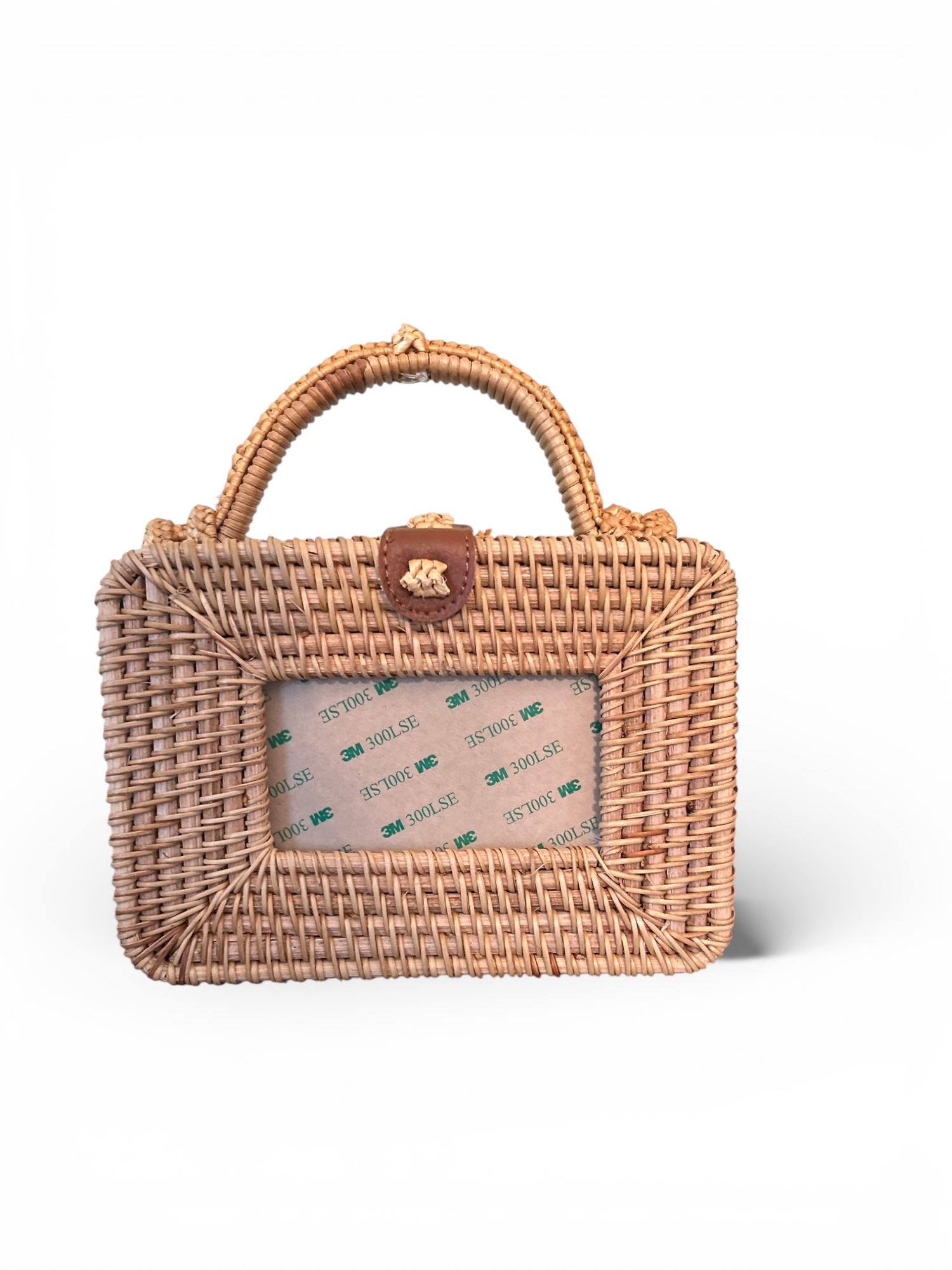 Handmade Rattan Straw Purse — Self Finishing, Woven Bag, Summer Tote