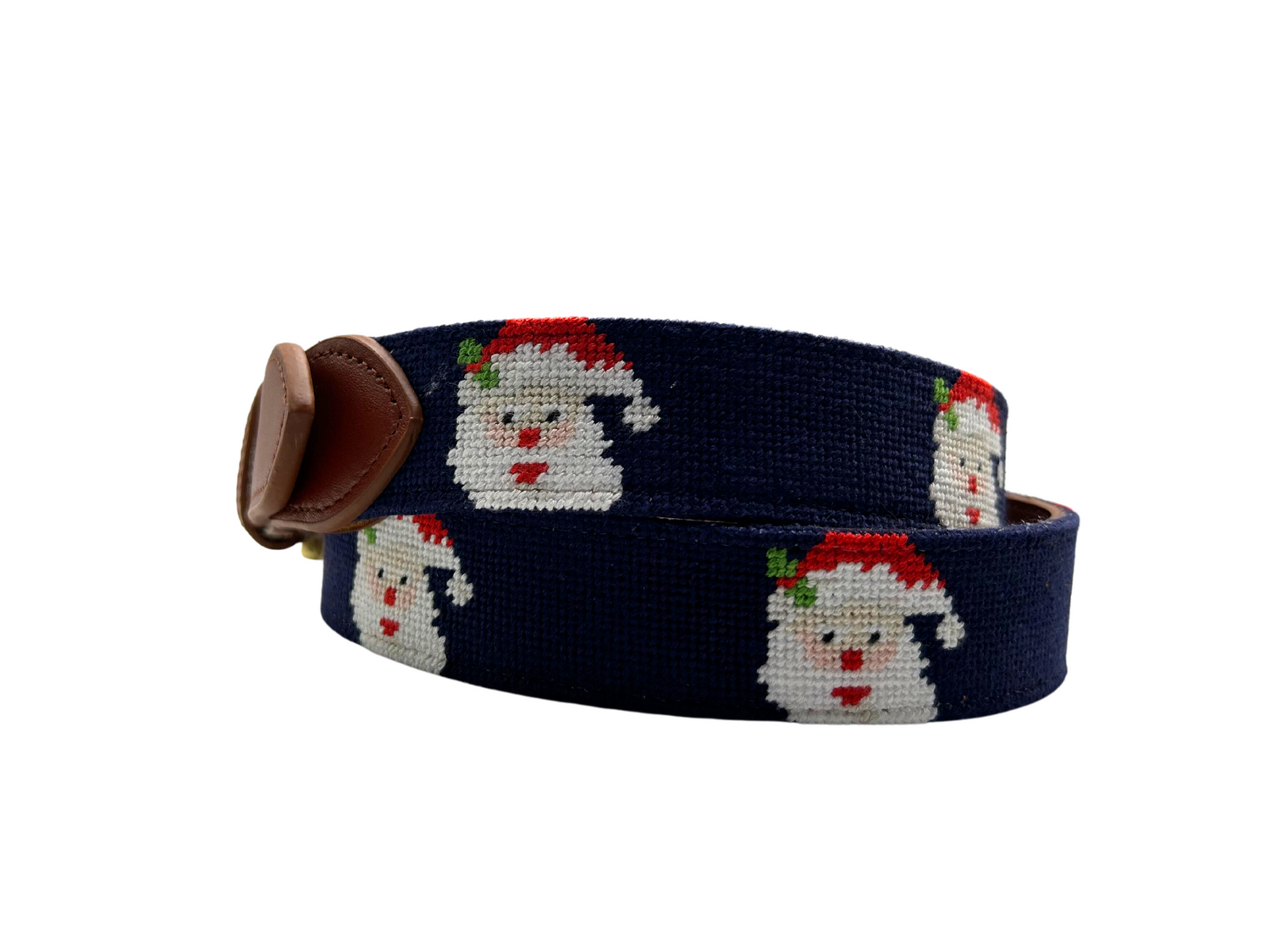 Christmas Needlepoint Belt- Santa (limited)