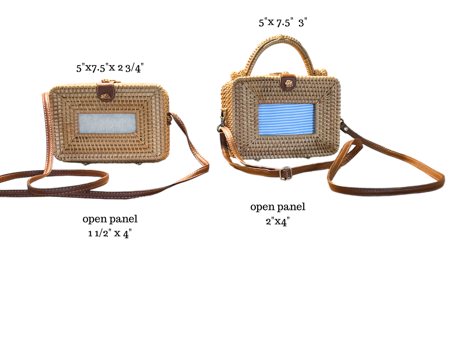 Needlepoint Rattan Crossbody Purse - Your canvas. Your story. Interchangeable by design.