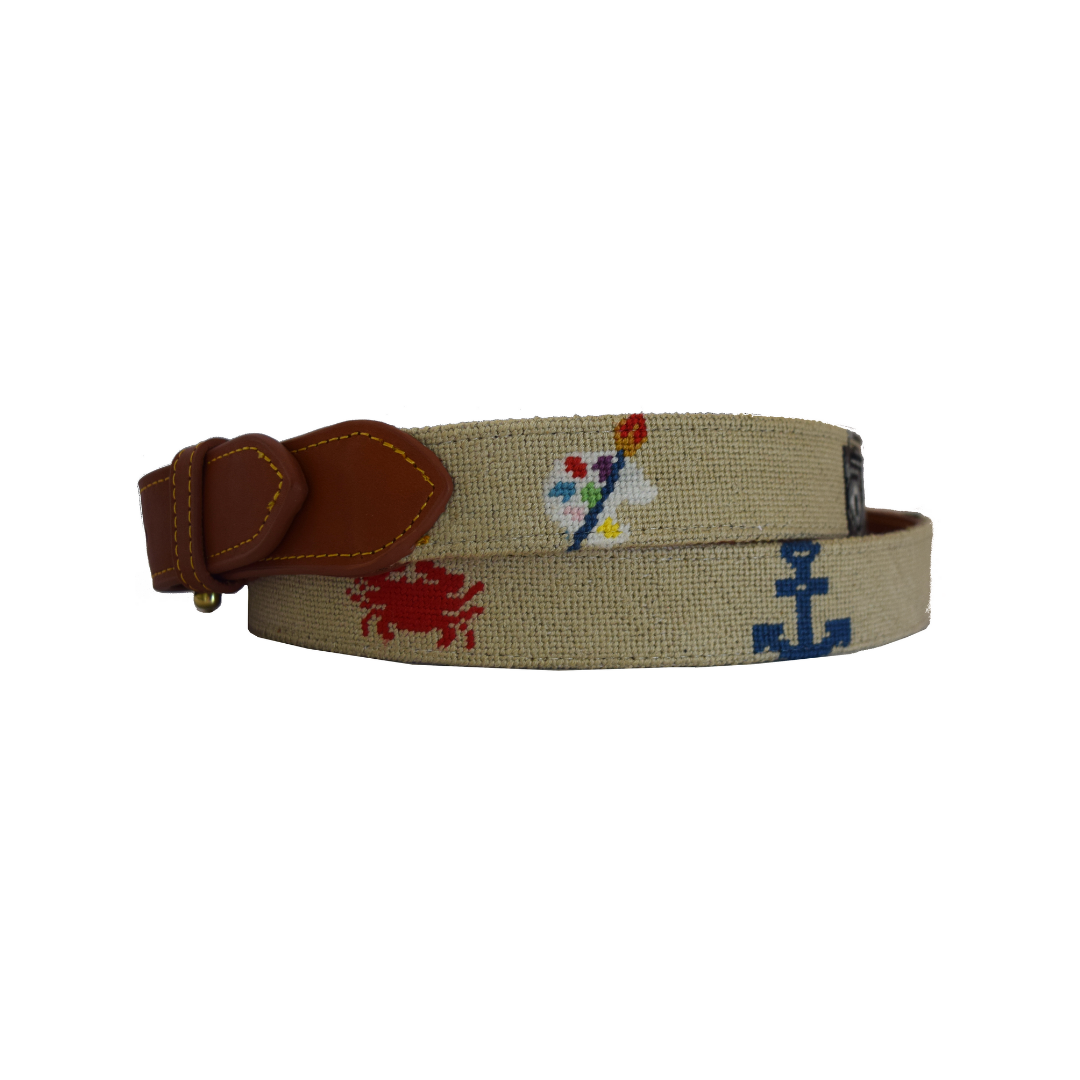Artist Needlepoint Belt- customization available