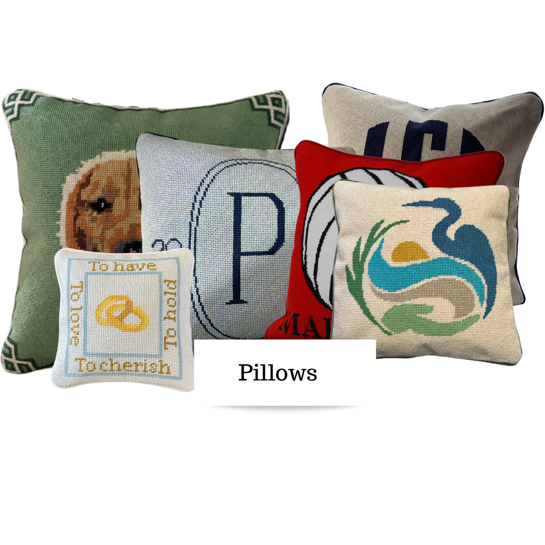 Needlepoint Pillows-Custom
